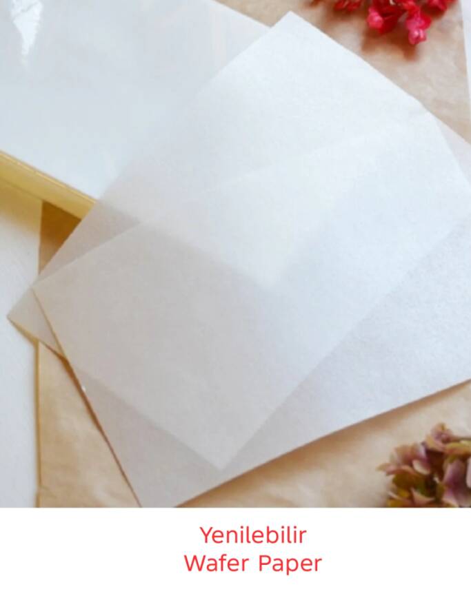 A4 Yenilebilir Gofret Modelleme Kağıdı (wafer Paper) 10 lu - 3