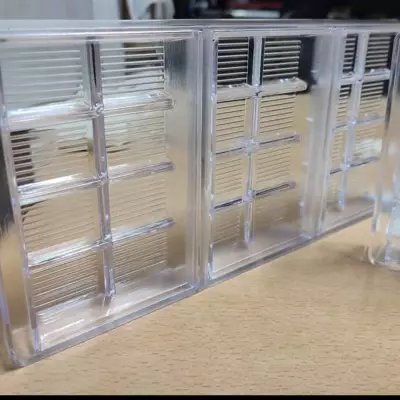 Dubai Çikolata Kalıbı 3 Gözlü Polikarbon Kırılmaz Kalıp + 4 adet Krema Sıkma Torbası