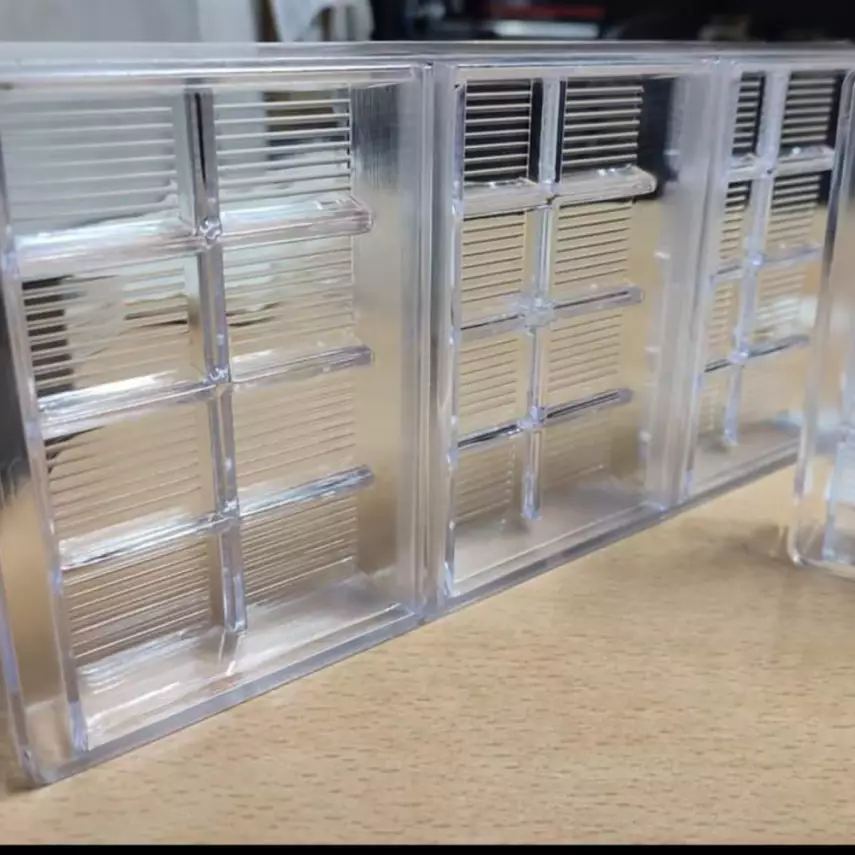 Dubai Çikolata Kalıbı 3 Gözlü Polikarbon Kırılmaz Kalıp + 4 adet Krema Sıkma Torbası - 1