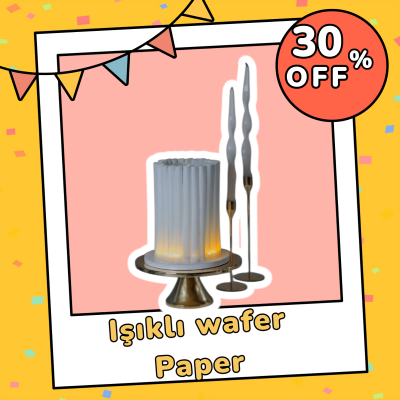 Led Wafer Paper Türkiyede İlk gofret Süsleme