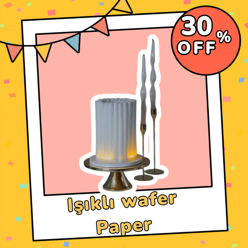 Led Wafer Paper Türkiyede İlk gofret Süsleme - 1