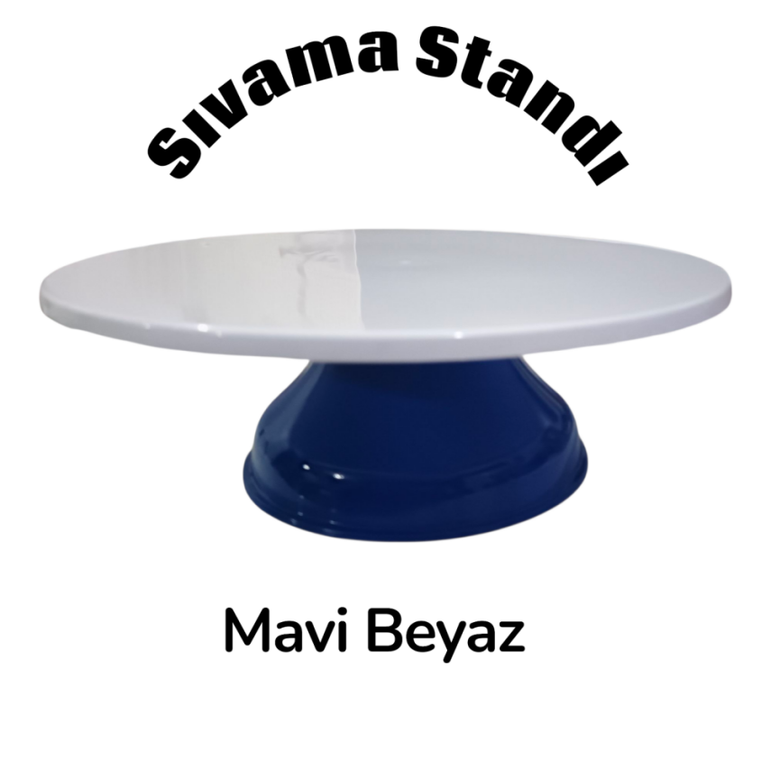 Mavi Beyaz Sıvama Standı Kırılmaz 32 cm - 1