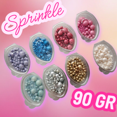 Minik Festival İnci Pasta Süsleme Şekeri 3 Farklı Boy 8 renk