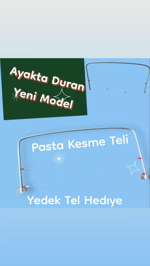 Pasta Kesme Teli Dik Durma Tel Ayarlı - 3