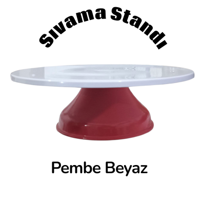 Pembe Beyaz Sıvama Standı Kırılmaz 32 cm