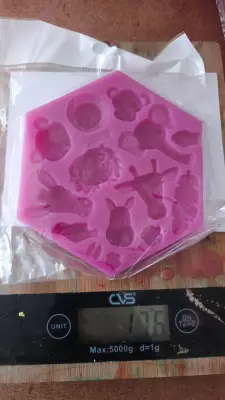 Silikon Şeker Hamuru Epoksi İzomalt Sabun Çikolata Mum Kalıbı 6