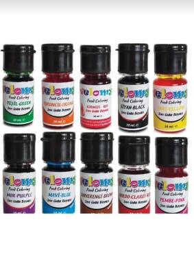 Sıvı Gıda Boyası 10 gr 10 Adet Likit Gıda Boyaları