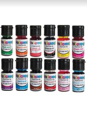  Sıvı Gıda Boyası 10 gr 12 Adet Likit Gıda Boyaları