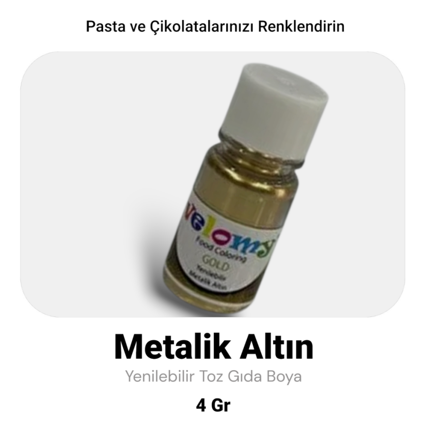 VELOMY 4 GR ALTIN TOZ METALİK BOYA - 1