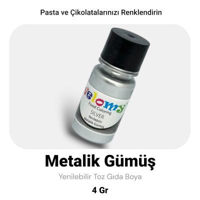 VELOMY 4GR GÜMÜŞ METALİK TOZ BOYA - 2