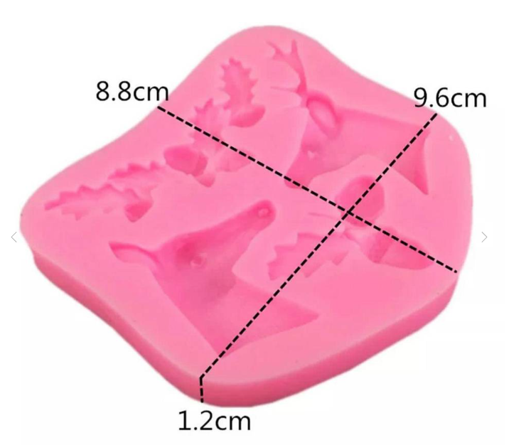 Yılbaşı Silikon Kalıp Geyik Model-3 - 1